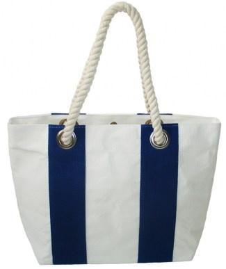 maritime XXL Strandtasche Shopper aus Segeltuch