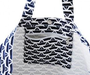 maritime XXL Strandtasche aus Cotton