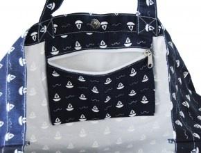 maritime XXL Strandtasche aus Cotton