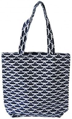 maritime Strandtasche aus Cotton