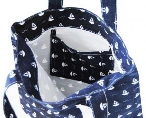 maritime Strandtasche aus Cotton